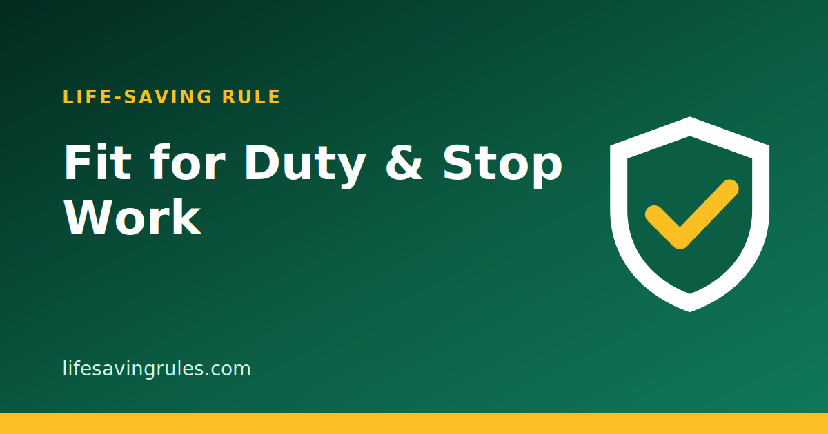 The Ultimate Safety Tool: Your Personal Accountability and Stop Work Authority